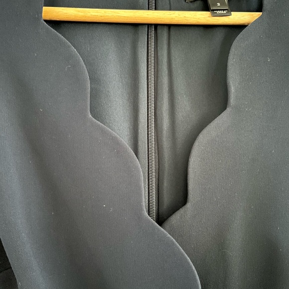 J crew scalloped sheath dress.  Navy blue. Classic and elegant Only worn twice - Picture 3 of 7